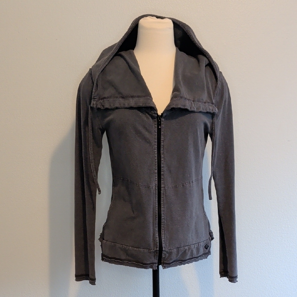 PrAna Hooded Zip Jacket in Gray - Picture 2 of 10